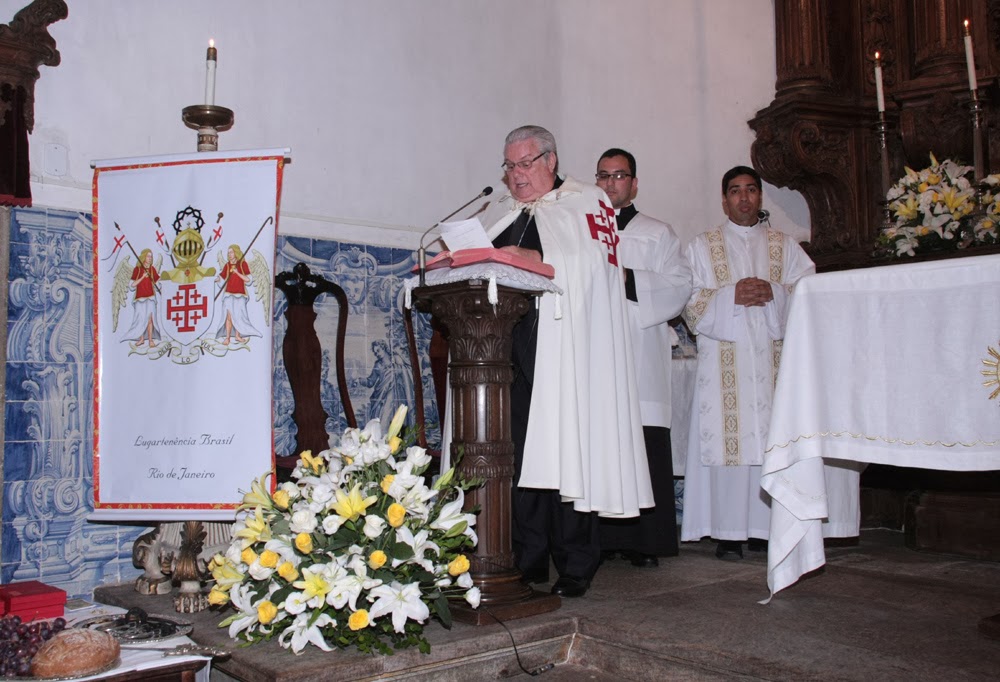 Aristóteles Drummond na Missa Solene de Investidura da Ordem do Santo Sepulcro