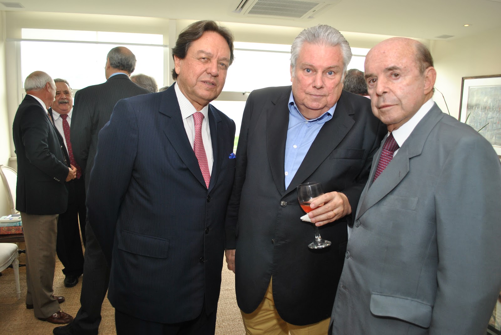Aristóteles Drummond com Breno Neves e Francisco Dornelles
