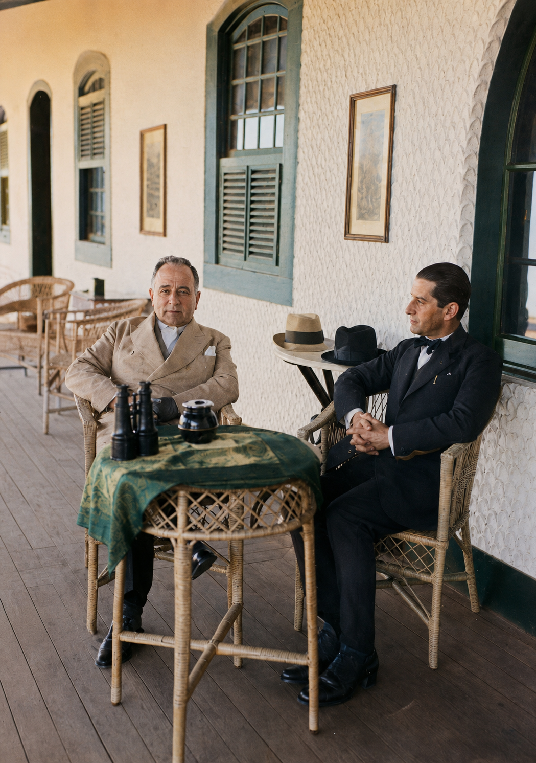 Getúlio Vargas e Augusto de Lima Júnior na fazenda de João de Rezende Tostes, 1936