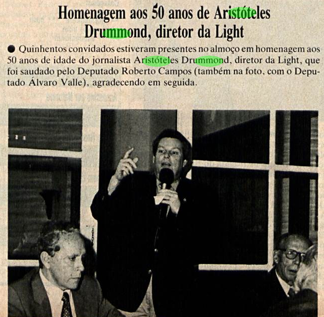 Almoço em homenagem aos 50 anos de Aristóteles Drummond